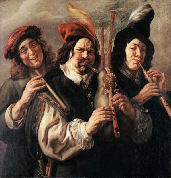 Three Musicians van Jacob Jordaens
