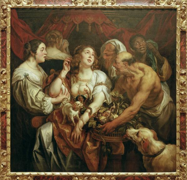 Death of Cleopatra / Jordaens / 1653 van Jacob Jordaens