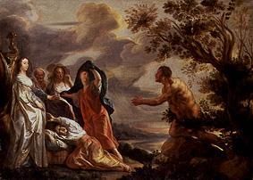 Odysseus und Nausikaa. van Jacob Jordaens