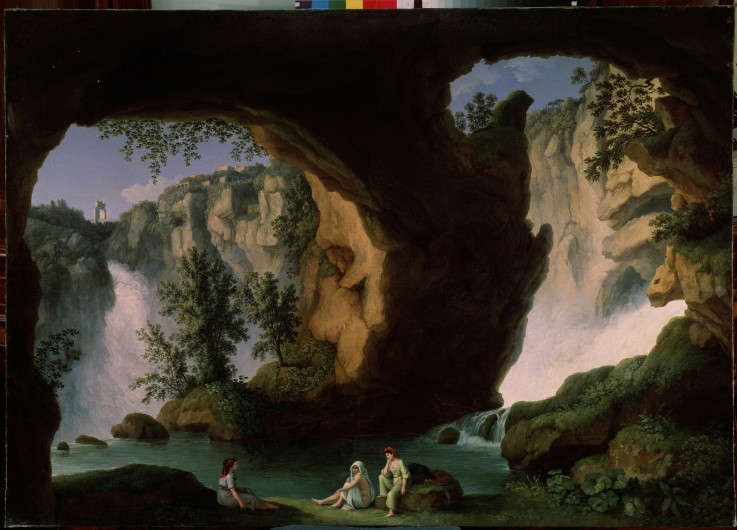 Neptune's grotto (Grotta di Nettuno) van Jacob Philipp Hackert