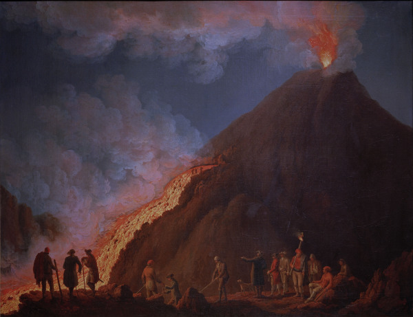 Vesuvius , Eruption van Jacob Philipp Hackert