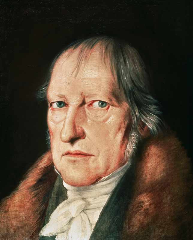 Portrait of Georg Wilhelm Friedrich Hegel (1770-1831) van Jacob Schlesinger