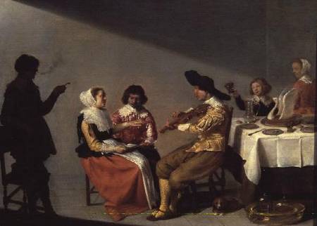 A Musical Party van Jacob van Velsen