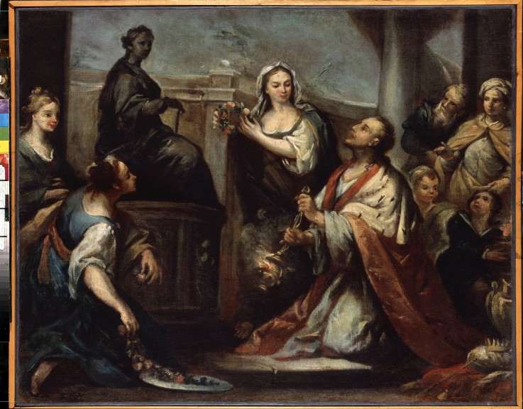 The Idolatry of King Solomon van Jacopo Amigoni