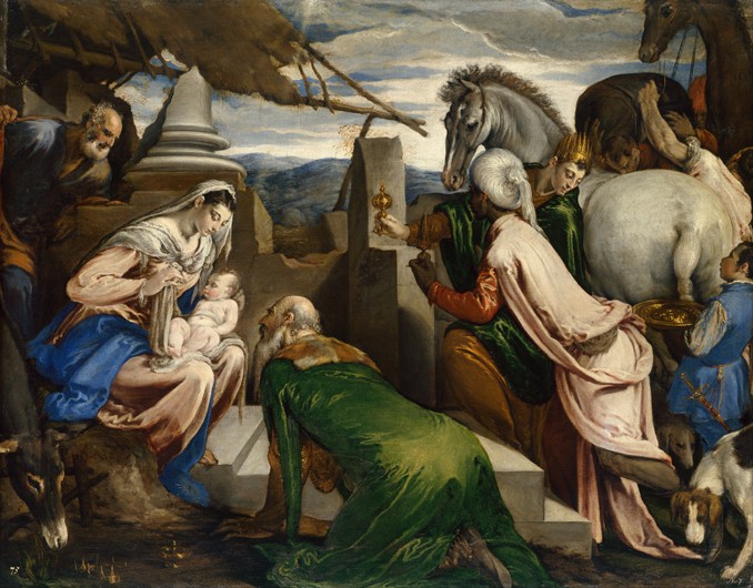 The Adoration of the Magi van Jacopo Bassano