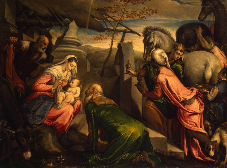 The Adoration of the Magi van Jacopo Bassano