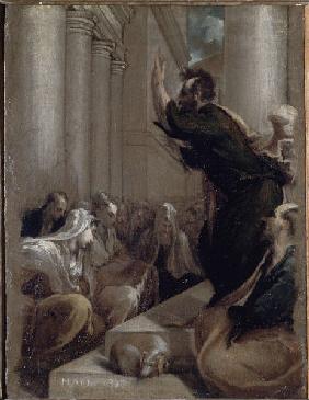 Jacopo Bassano, Predigt des Paulus