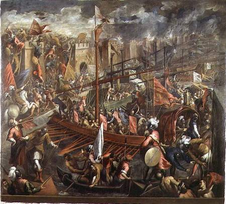 The Taking of Constantinople van Jacopo Palma il Giovane