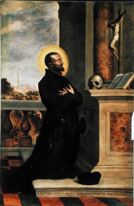 Saint Gaetan van Jacopo Palma il Giovane
