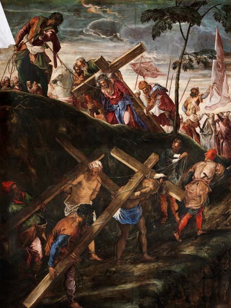 Tintoretto, Christ Carrying Cross van Jacopo Robusti Tintoretto