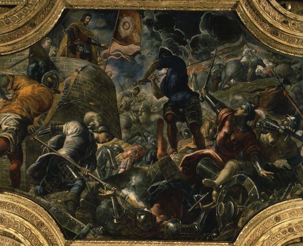 Defence of Brescia 1438 / Tintoretto van Jacopo Robusti Tintoretto