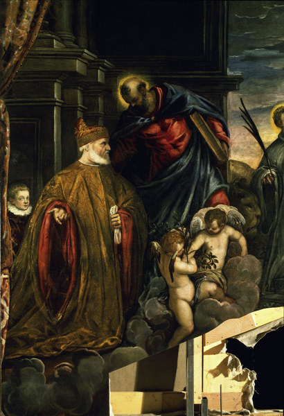 Doge Andrea Gritti before the Virgin van Jacopo Robusti Tintoretto