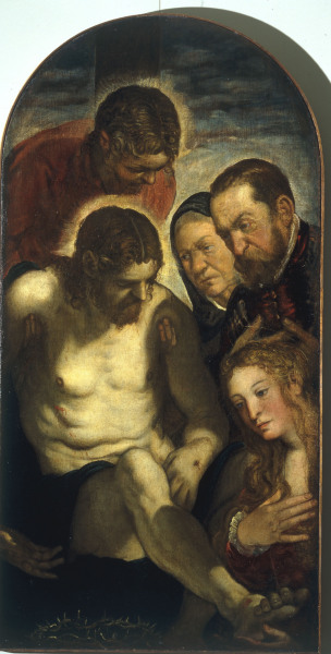 J.Tintoretto / Entombment of Christ /C16 van Jacopo Robusti Tintoretto