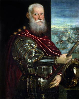 Portrait of Sebastiano Vernier (d.1578) Commander-in-Chief of the Venetian forces in the war against van Jacopo Robusti Tintoretto