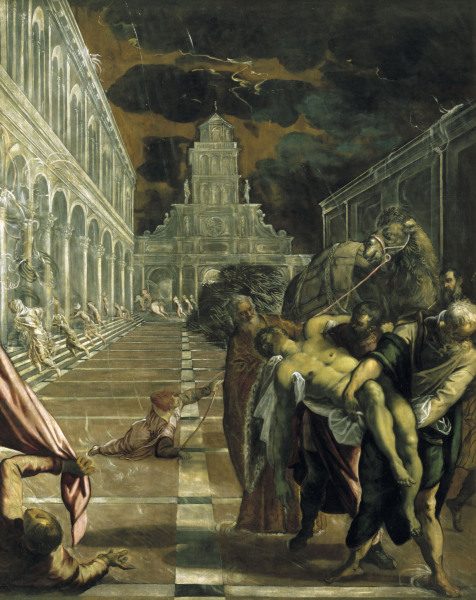 Stealing St.Mark s body / Tintoretto van Jacopo Robusti Tintoretto
