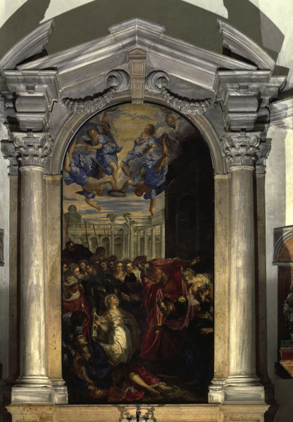 Tintoretto / Agnes raises Licinius van Jacopo Robusti Tintoretto