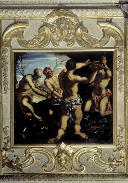 Tintoretto / Forge of Vulcan / 1576 van Jacopo Robusti Tintoretto