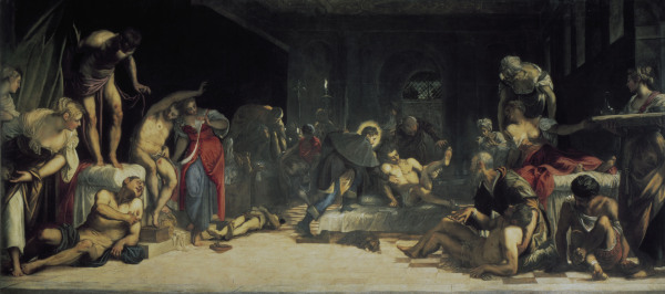 Tintoretto / St.Roche healing the Plague van Jacopo Robusti Tintoretto