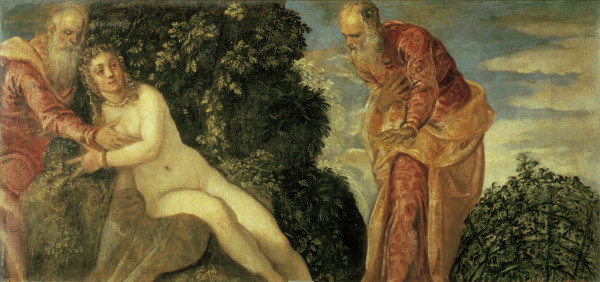 Tintoretto / Susannah and the Elders van Jacopo Robusti Tintoretto