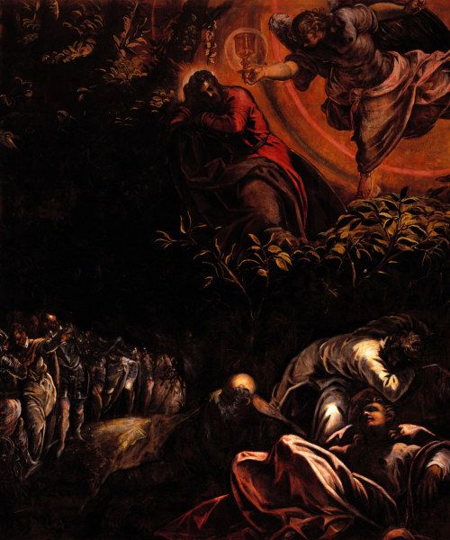 Tintoretto, Christ at Mount of Olives van Jacopo Robusti Tintoretto