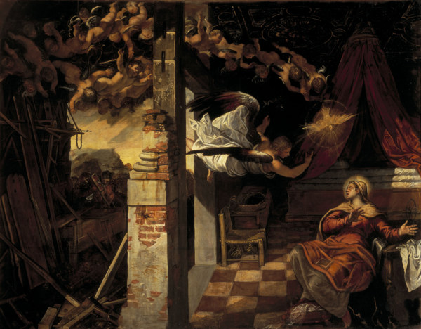 Tintoretto, Virgin s Annuncation van Jacopo Robusti Tintoretto