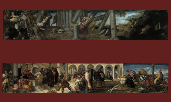 Tintoretton, Simsons Rache / Kng.v.Saba van Jacopo Robusti Tintoretto