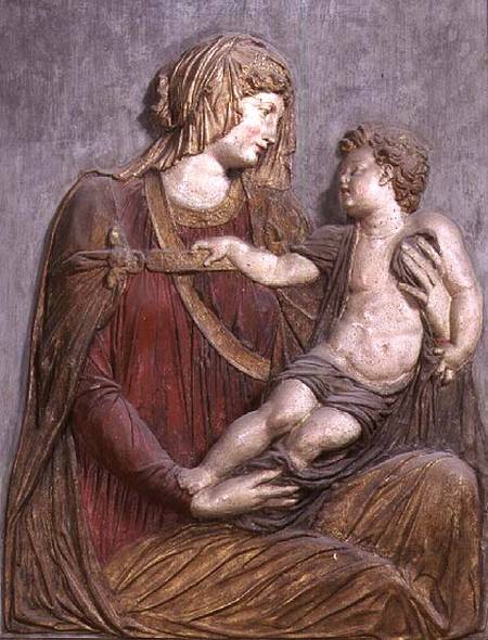 Madonna and Child, relief van Jacopo Sansovino