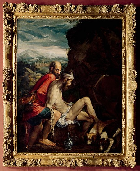 The Good Samaritan, c.1550-70 van Jacopo (Jacopo da Ponte) Bassano