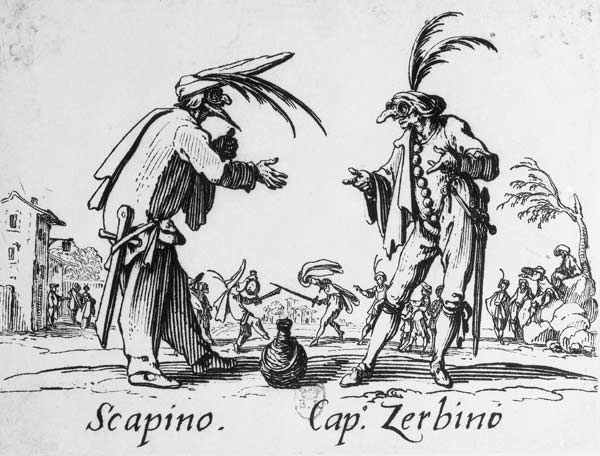 Balli de Sfessania, c.1622 van Jacques Callot