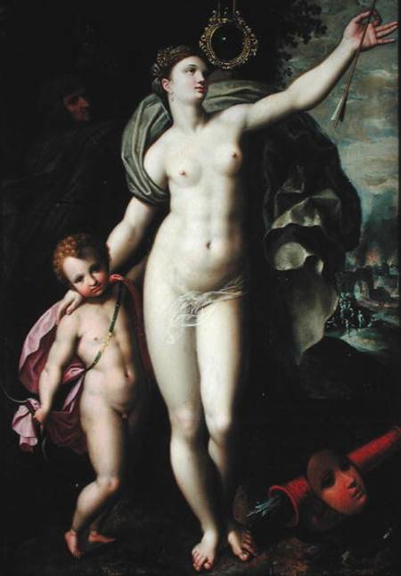 Venus and Cupid van Jacques de Backer