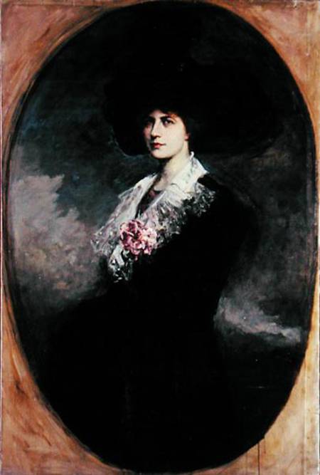 Portrait of a woman van Jacques Fernand Humbert