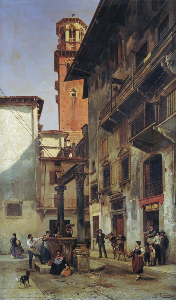 Via Mazzanti, Verona van Jacques François Carabain