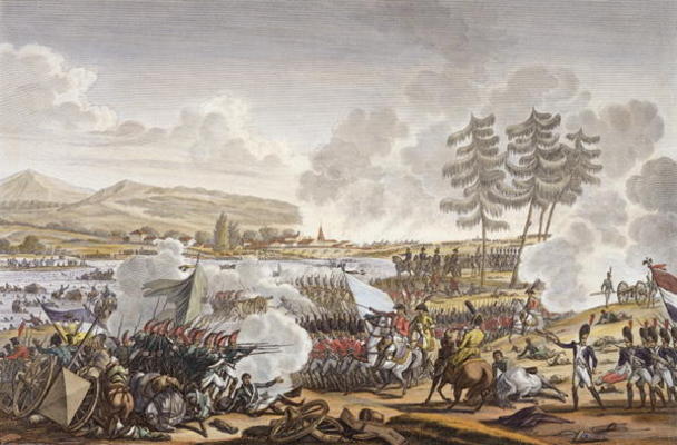 The Battle of Friedland, 14 June 1807, engraved by Francois Pigeot (b.1775) (aquatint) van Jacques Francois Joseph Swebach
