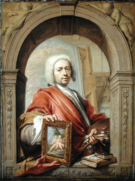 Self Portrait van Jacques Ignatius de Roore