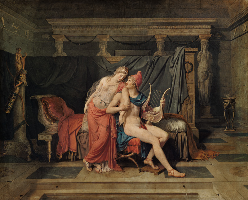 Die Liebe von Paris und Helena. van Jacques Louis David