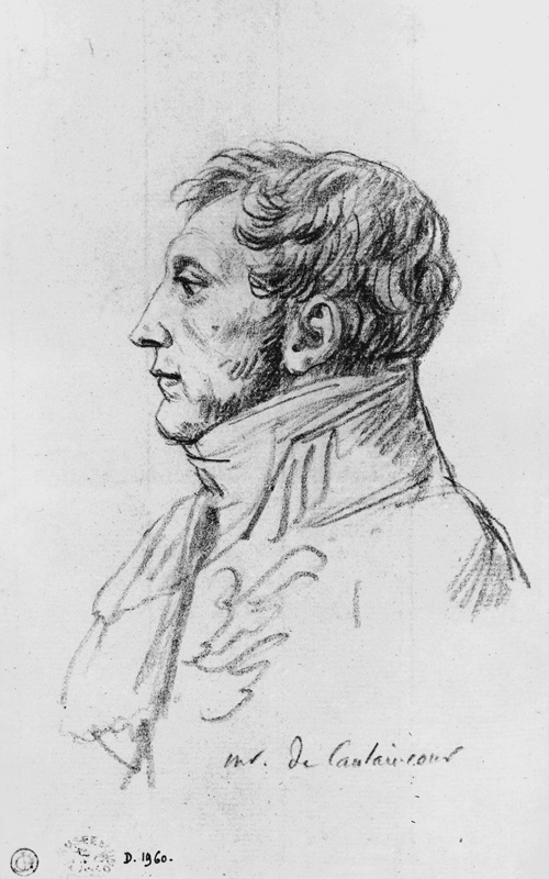 Portrait of Armand Augustin Louis. Marquis de Caulaincourt (1772-1827) van Jacques Louis David