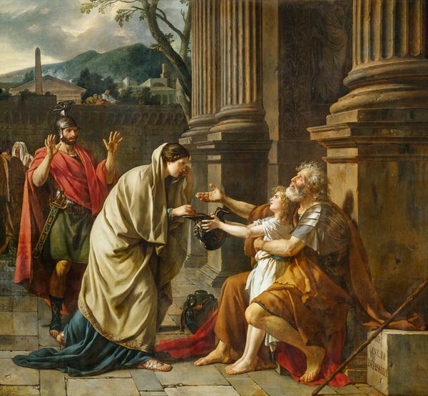 Belisarius Begging for Alms van Jacques Louis David