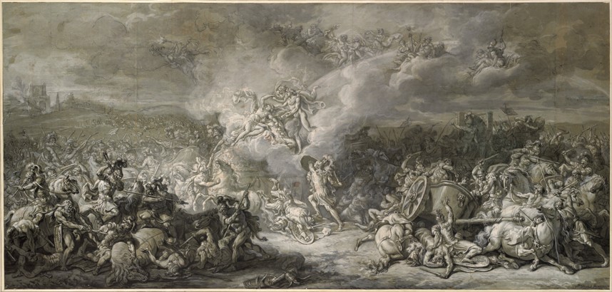 The Combat of Diomedes van Jacques Louis David