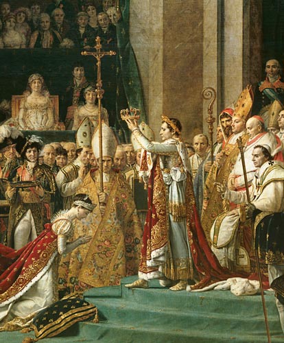 Napoleon krönt Kaiserin Joséphine van Jacques Louis David