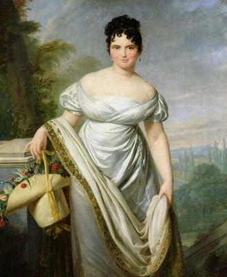 Madame Tallien (1773-1835) (oil on canvas) van Jacques Louis David