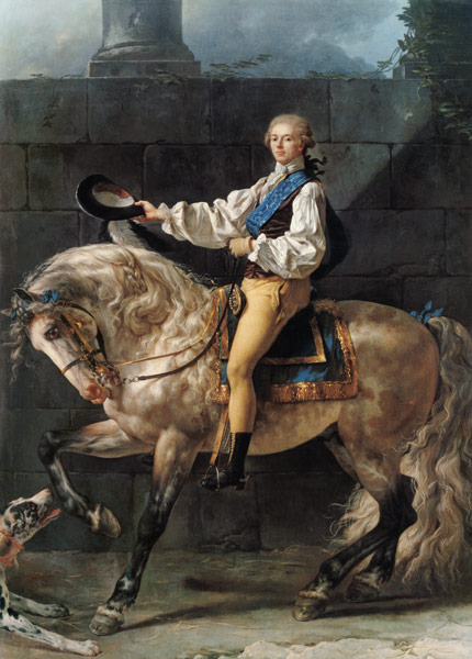 Portrait du comte Stanislas Potocki van Jacques Louis David