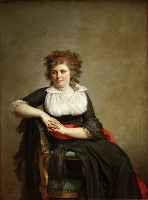 Robertine Tourteau, Marquise d'Orvilliers (1772-1862) van Jacques Louis David