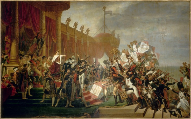 The Army takes an Oath to the Emperor after the Distribution of Eagles, 5 December 1804 van Jacques Louis David