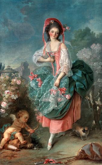 Ballerina Marie-Madeleine Guimard (1743-1816) as Terpsichore