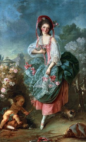 Portrait of Mademoiselle Guimard as Terpsichore