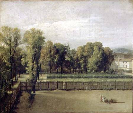 View of the Luxembourg Gardens in Paris van Jacques Louis David