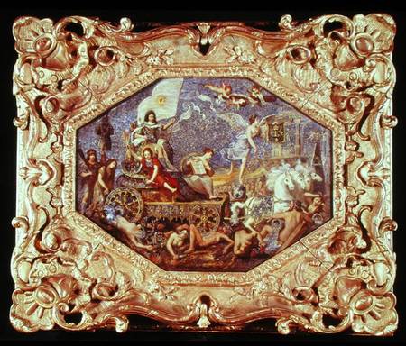 The Triumph of Louis XIII (1601-43) over the Enemies of Religion van Jacques Stella