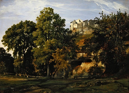 Landscape, view of Marino van Jacques Raymond Brascassat