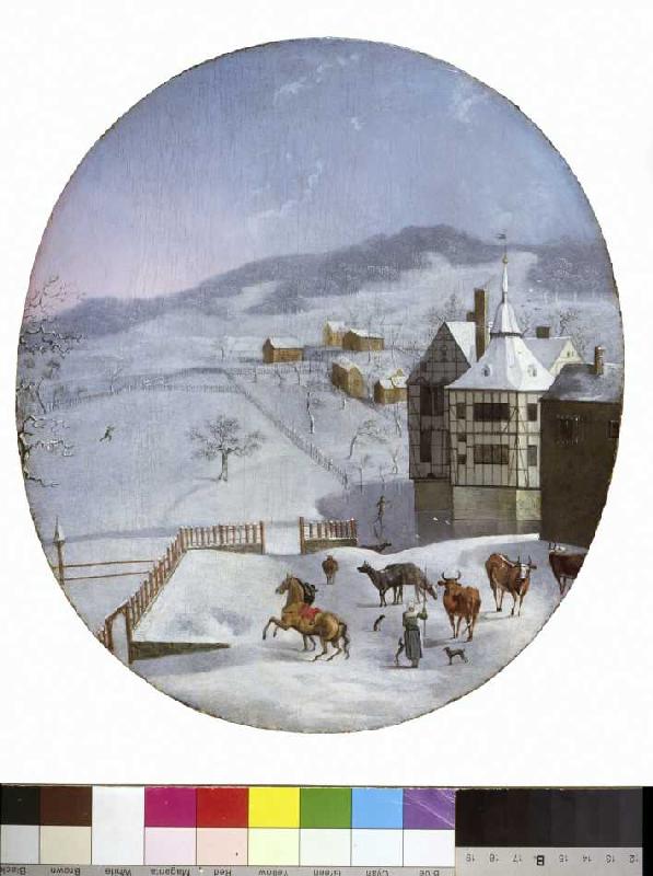Winterlandschaft. van Jakob Grimmer