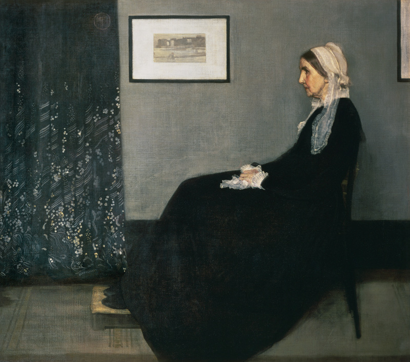 Arrangement in Black and Grey No. I - The Artist's Mother van James Abbott McNeill Whistler